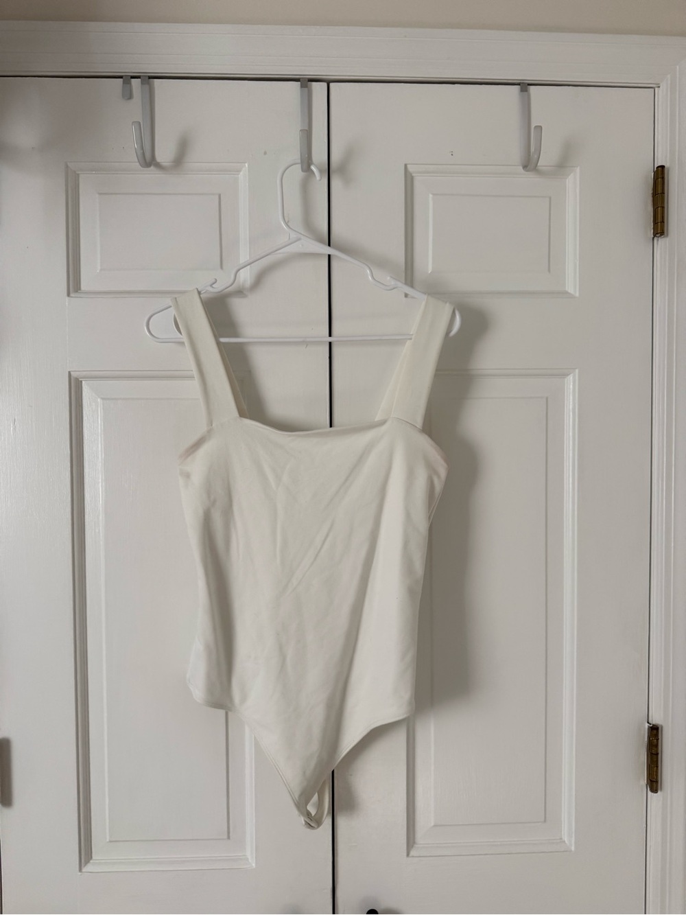 Abercrombie & Fitch Cream One-Piece Bodysuit